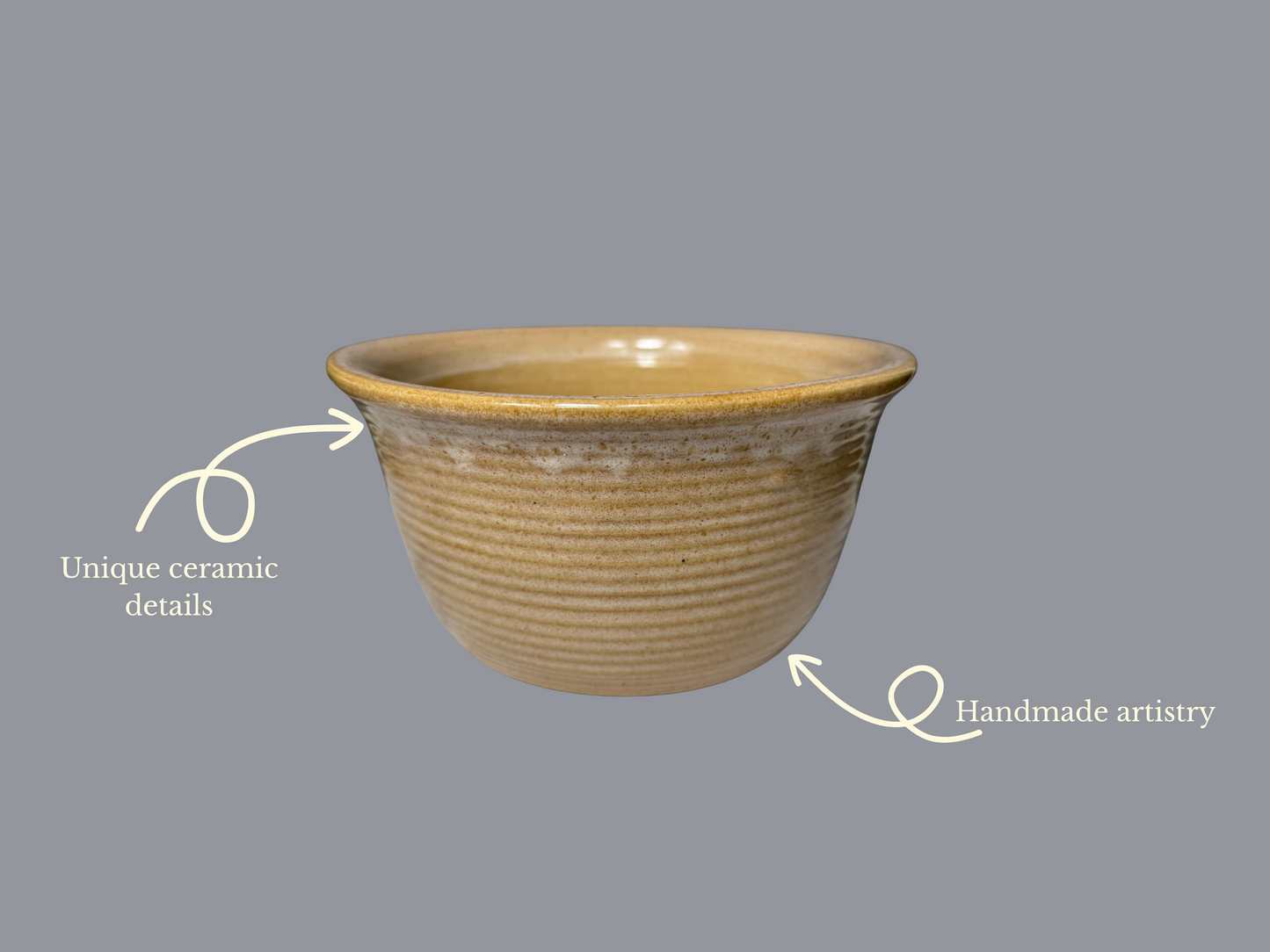 Drip Glazed Handmade Ceramic Bowl