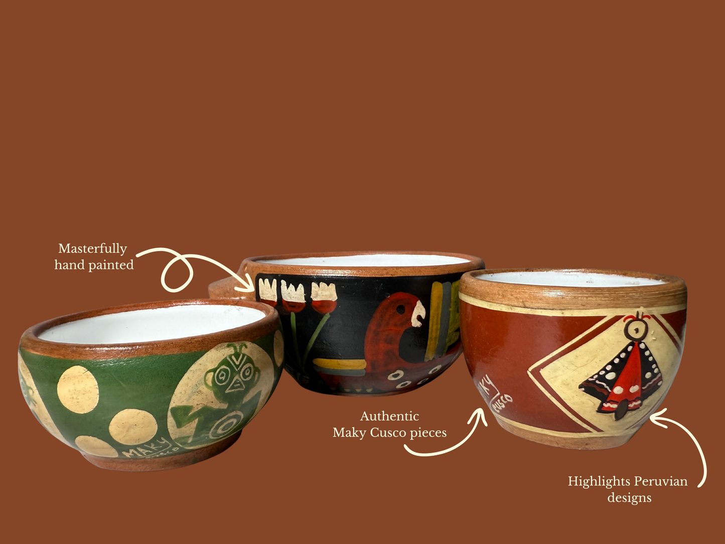 3 Handmade Nesting Measuring Bowls