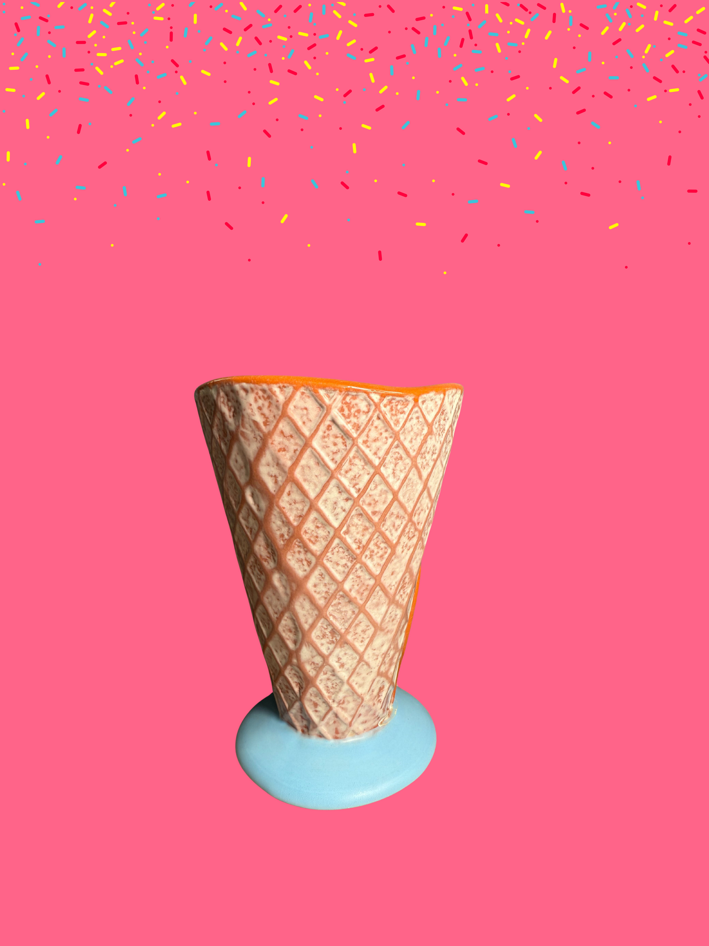 Colorful Ice Cream Cone Cups (Set of 4)